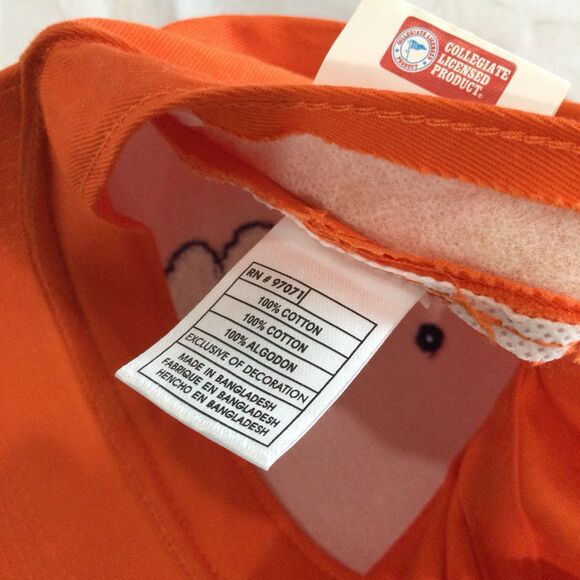 Collegiate Headwear Cap Hat Unisex Adjustable Strap Color Orange Clemson Tigers - Picture 9 of 11